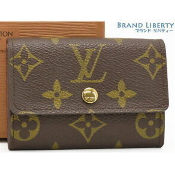 Louis Vuitton Wallet Monogram Black Plat Monnaie Porte - Picture 1 of 9